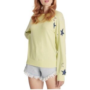 Wildfox Baggy Beach Star Pullover Sweatshirt sz L